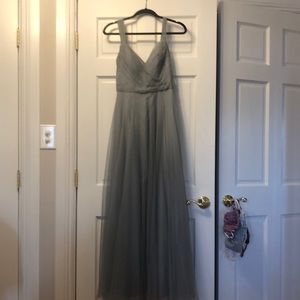 Watters & Watters grayish blue dress